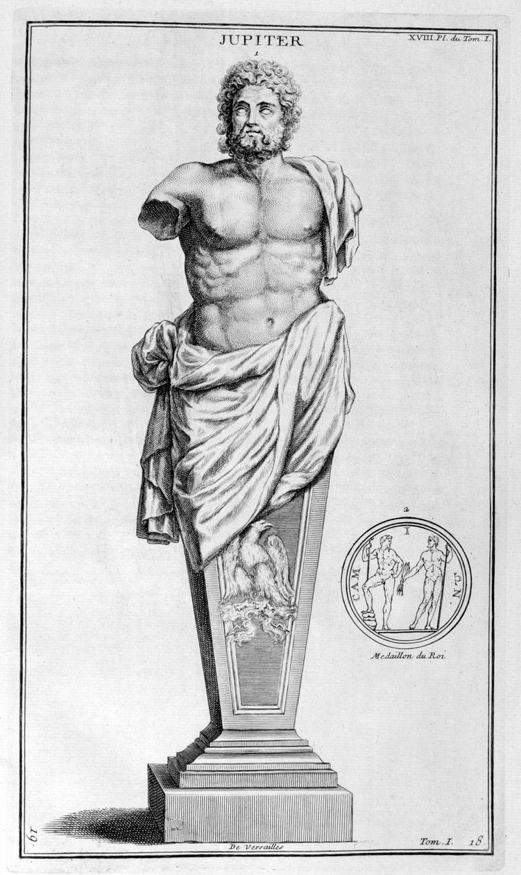 Jowisz, 1757 autorstwa Bernard de Montfaucon