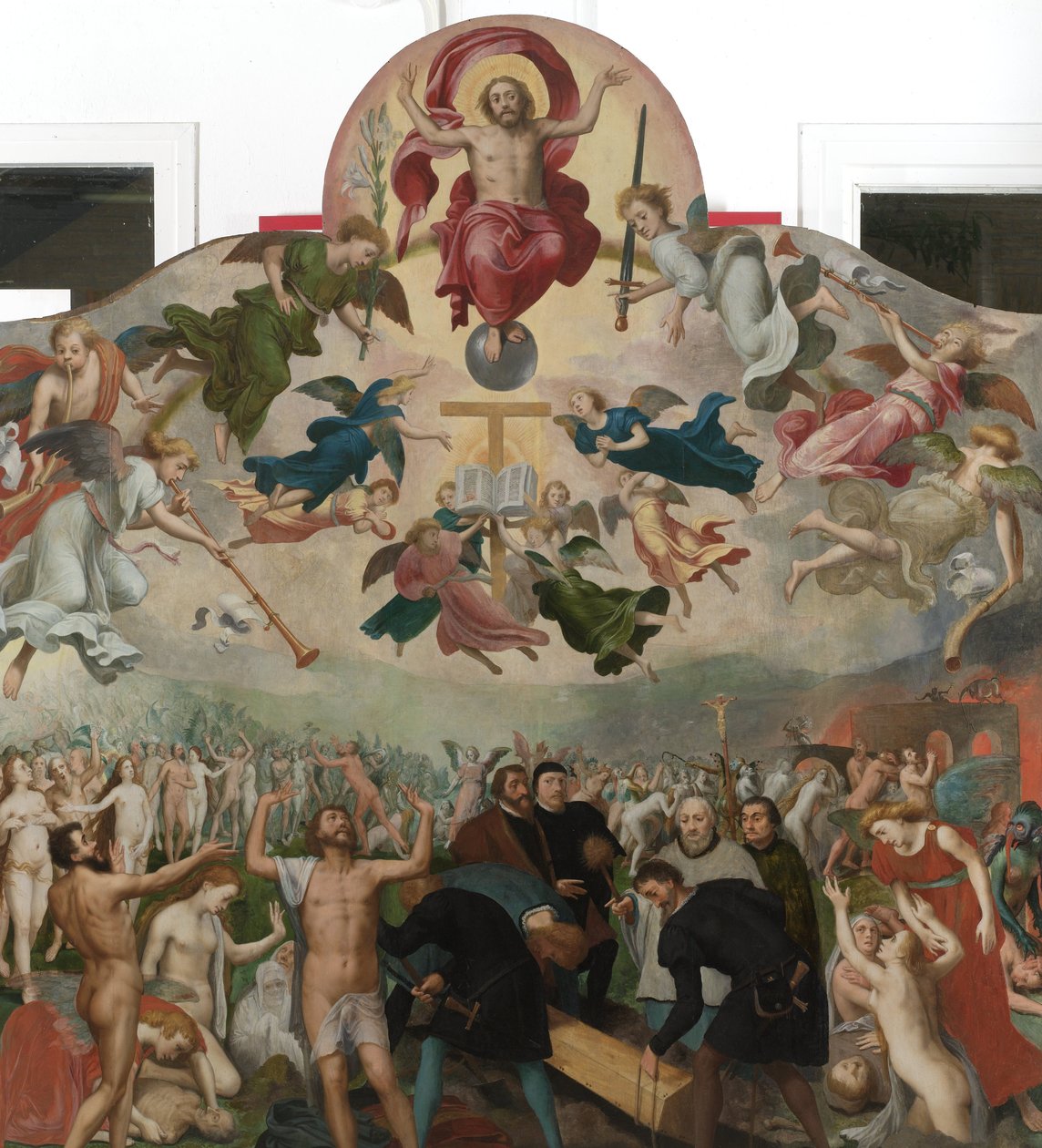 Sąd Ostateczny i Pogrzebanie Zmarłych autorstwa Bernard van Orley (circle of)