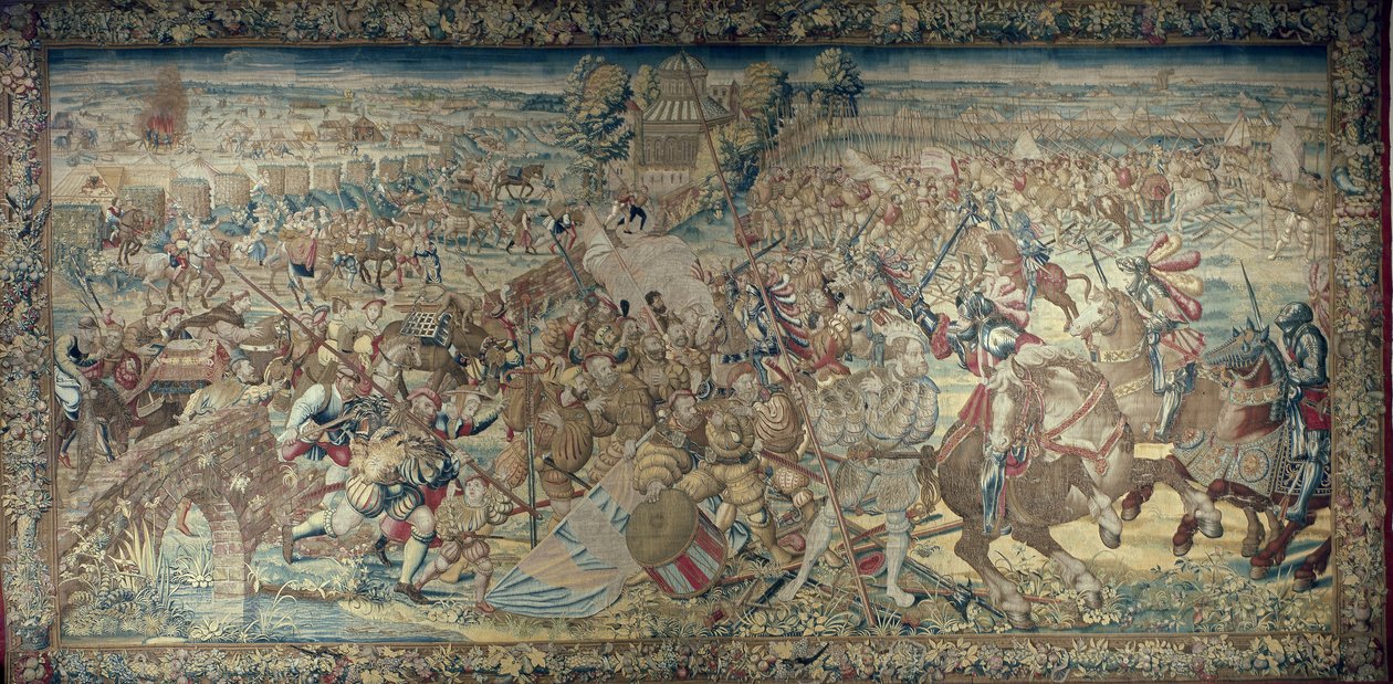 Odcinek bitwy pod Pawią (1525) autorstwa Bernard van Orley