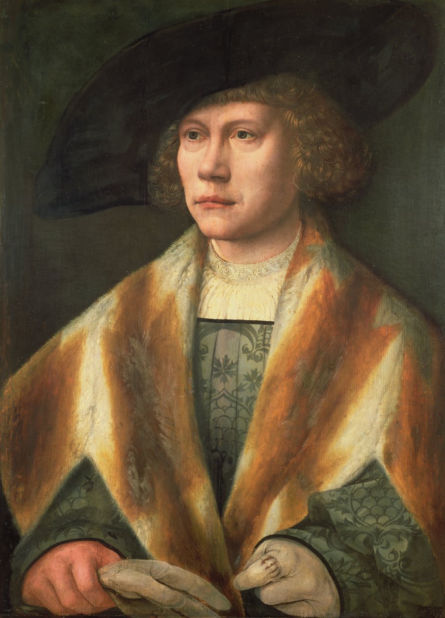 Portret młodego mężczyzny, ewentualnie autoportret, ok. 1520 (panel) autorstwa Bernard van Orley