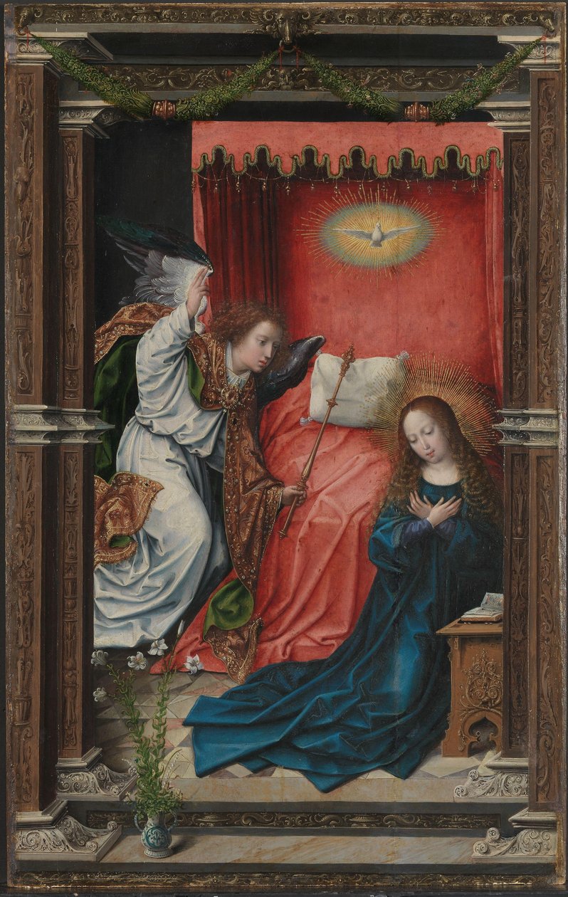 Zwiastowanie, ok. 1518 r. (olej na desce) autorstwa Bernard van Orley