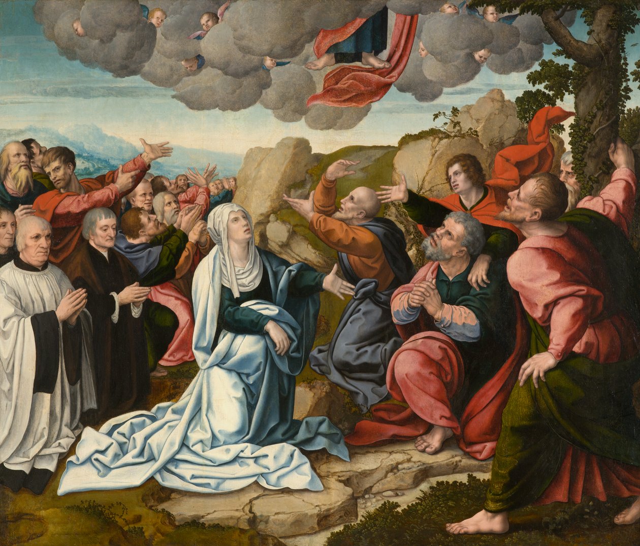 Wniebowstąpienie, ok. 1530 (olej na desce) autorstwa Bernard van Orley