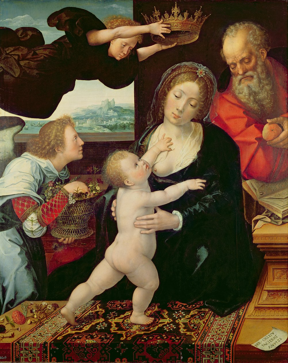 Święta Rodzina, 1522 autorstwa Bernard van Orley