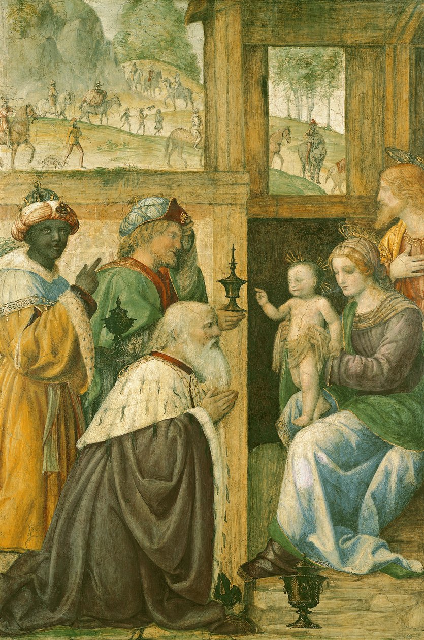 Adoracja Trzech Króli autorstwa Bernardino Luini
