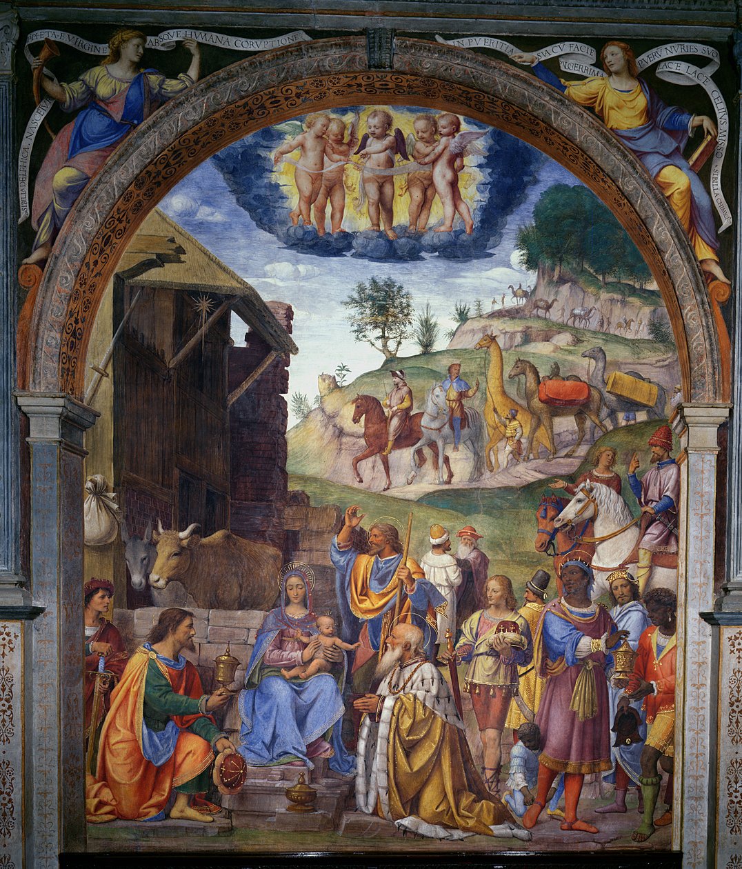 Adoracja Magów, 1525 autorstwa Bernardino Luini