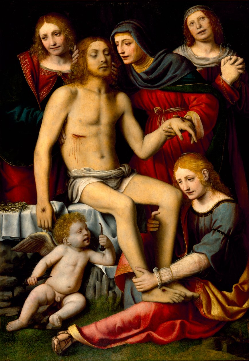 Lament nad martwym Chrystusem, ok. 1512-20 autorstwa Bernardino Luini