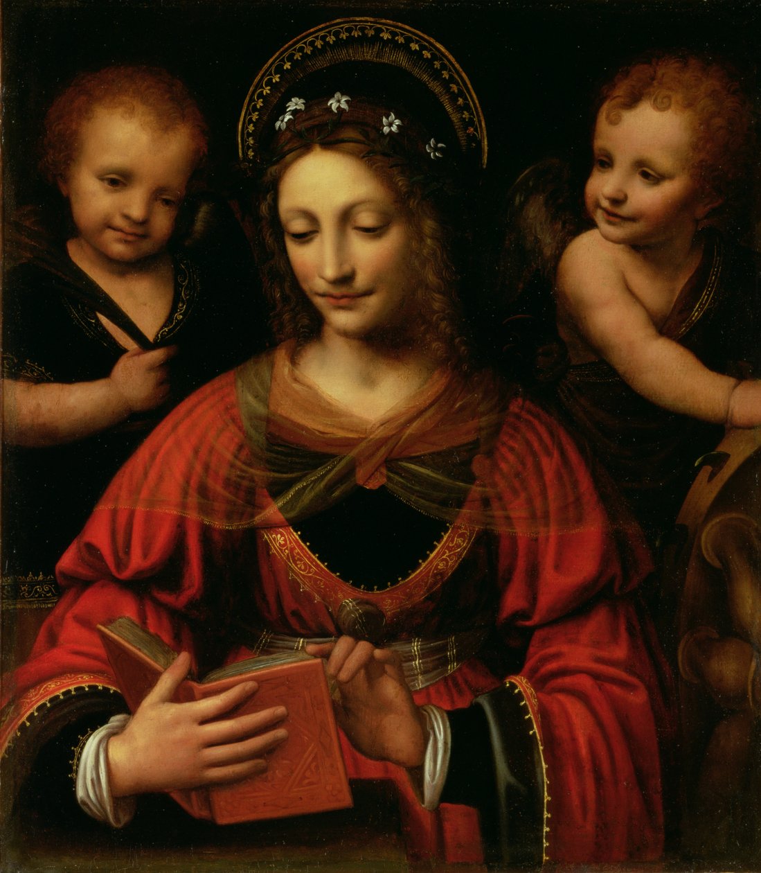 Święta Katarzyna, 1527-31 (olej na płótnie przeniesiony z płyty) autorstwa Bernardino Luini