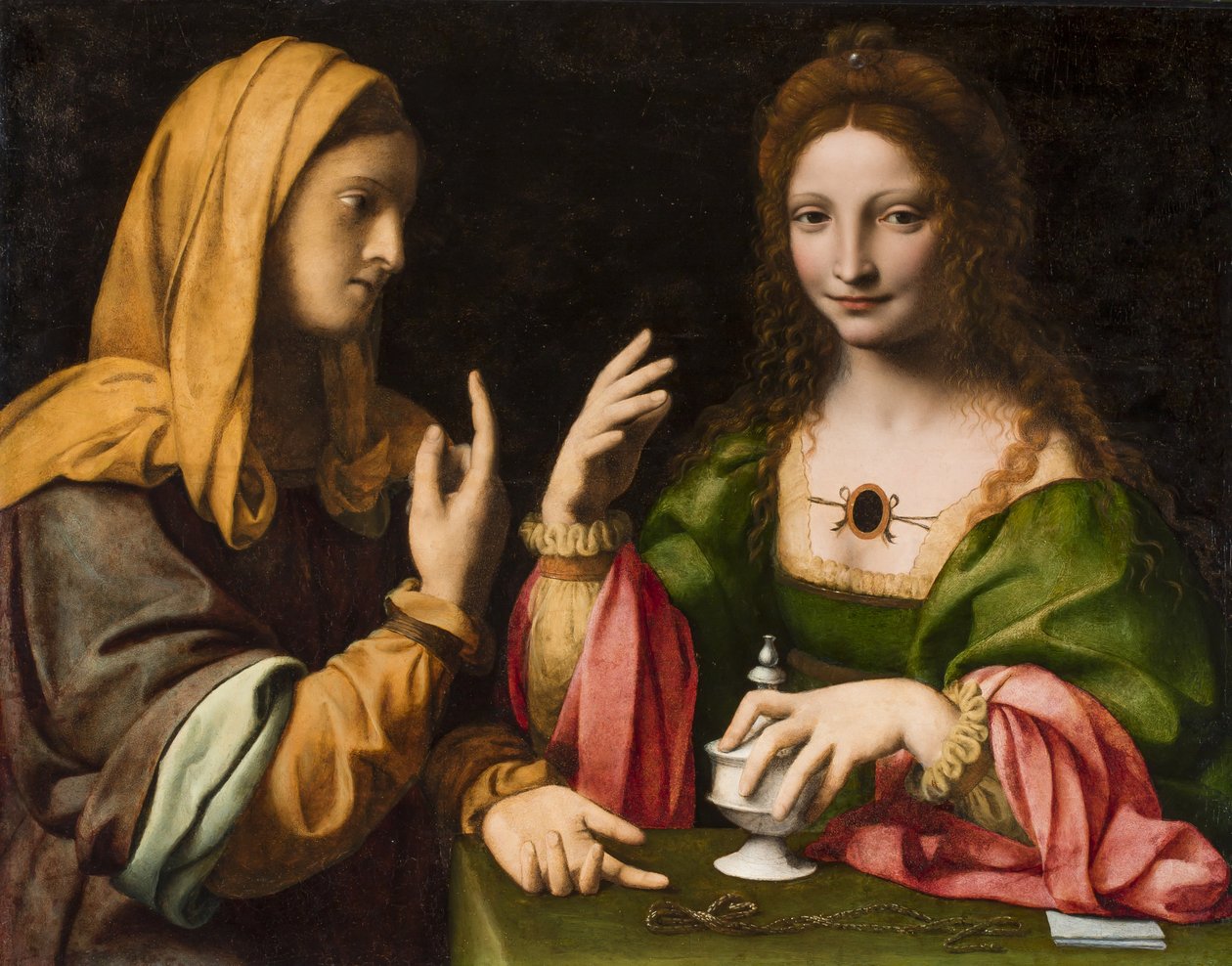 Nawrócenie Magdaleny, ok. 1520 autorstwa Bernardino Luini