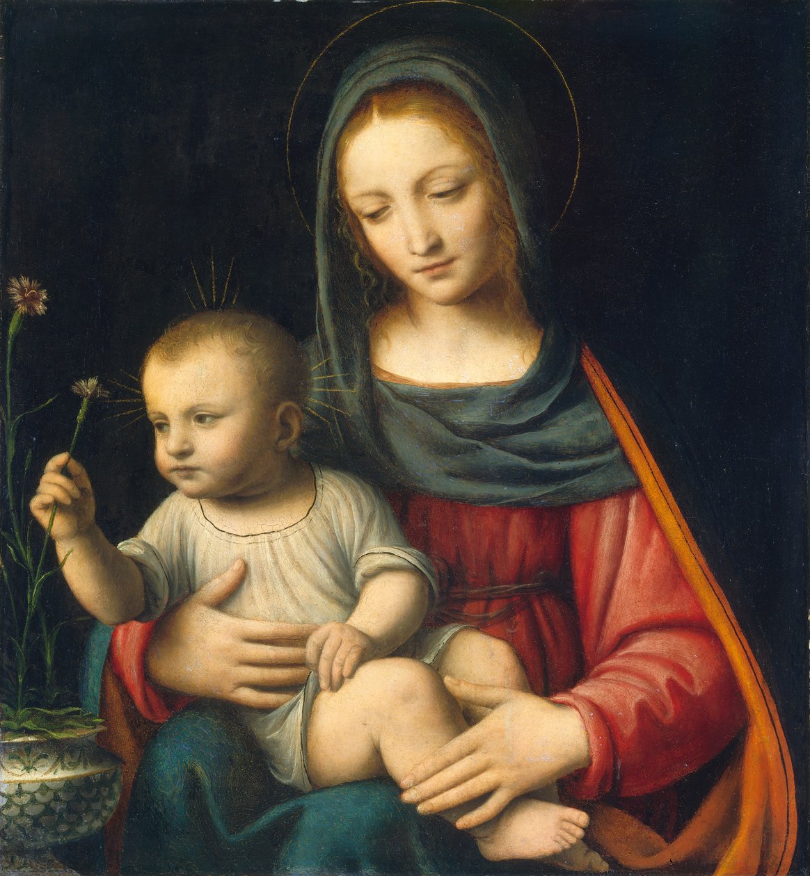 Madonna Goździka, ok. 1515 autorstwa Bernardino Luini