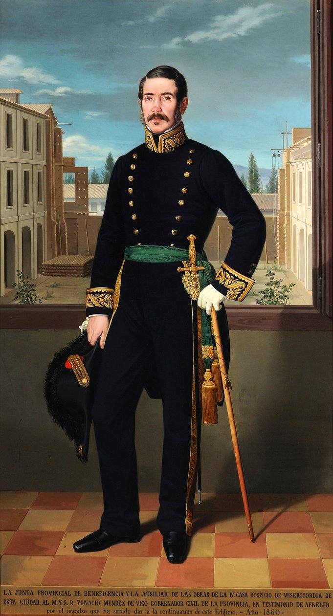 Ignacio Méndez de Vigo i Valdés Miranda autorstwa Bernardino Montañés