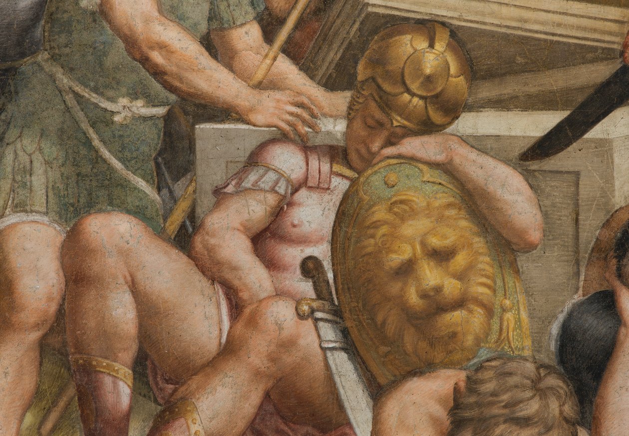 Kontrfaccata, Bernardino Gatti, Zmartwychwstanie 1529, Detal autorstwa Bernardino Gatti