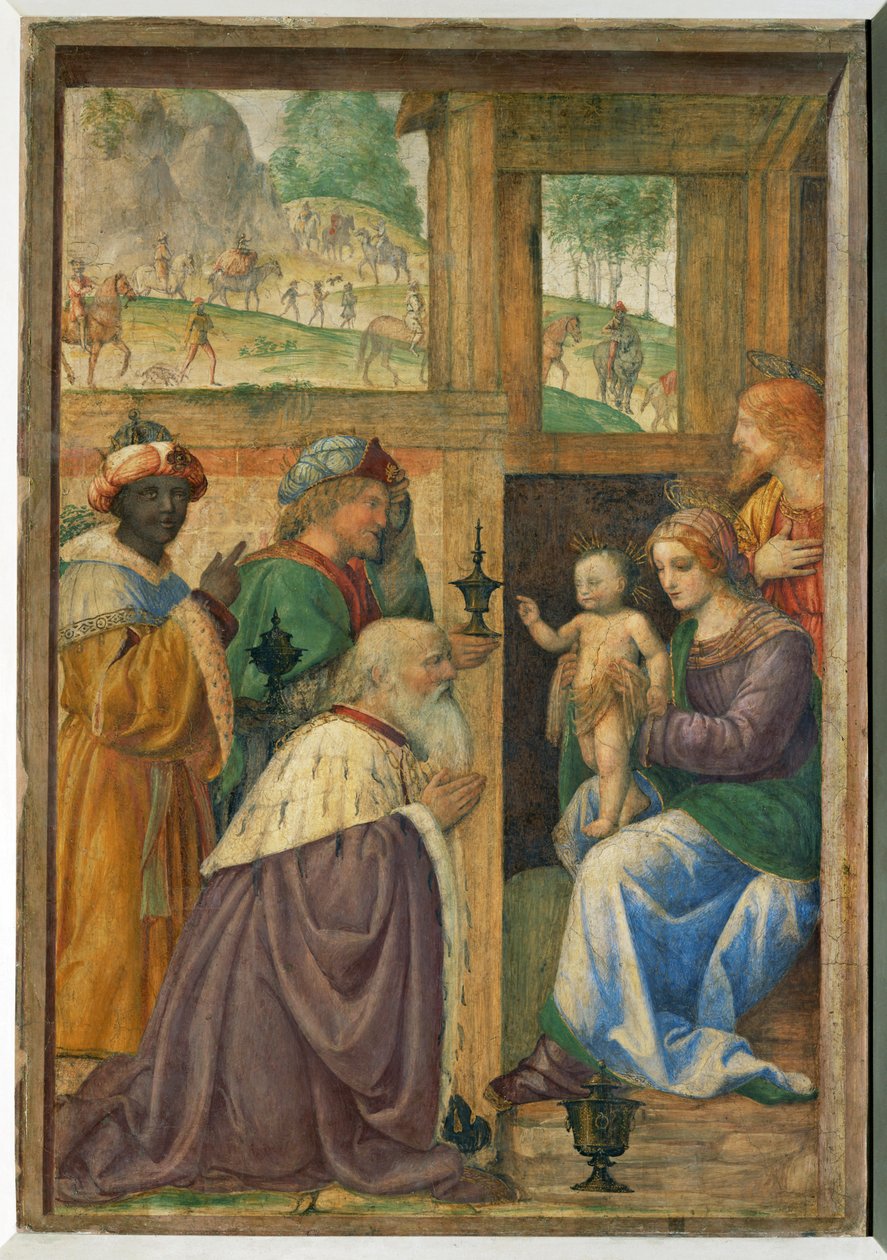 Adoracja Królów ... autorstwa Bernardino (attr. to) Luini