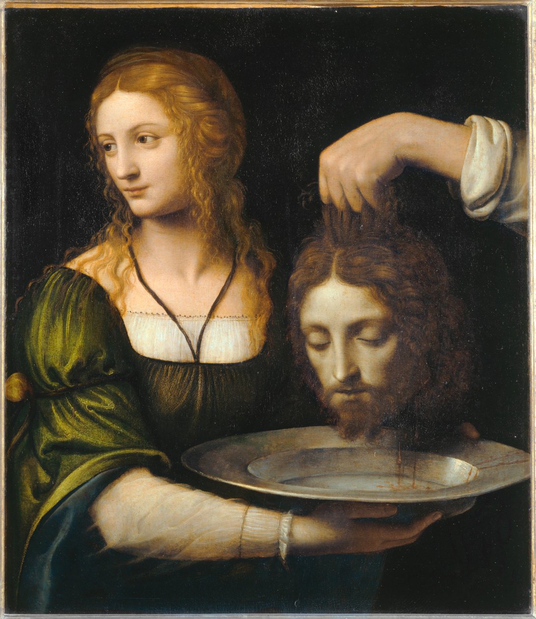 Salome otrzymuje głowę świętego Jana Chrzciciela ... autorstwa Bernardino (attr. to) Luini