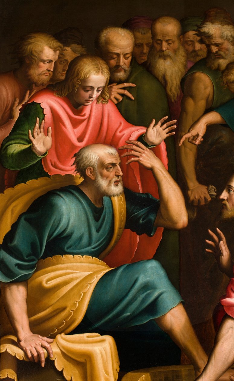 Kaplica Sakramentu SS, I przęsło strona południowa, Bernardino Campi, Lawenda Stóp, detal 1569 autorstwa Bernardino Campi