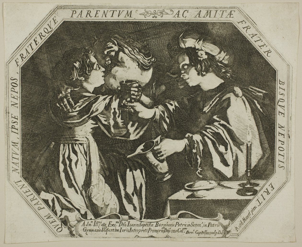 Lot i jego córki autorstwa Bernardino Capitelli