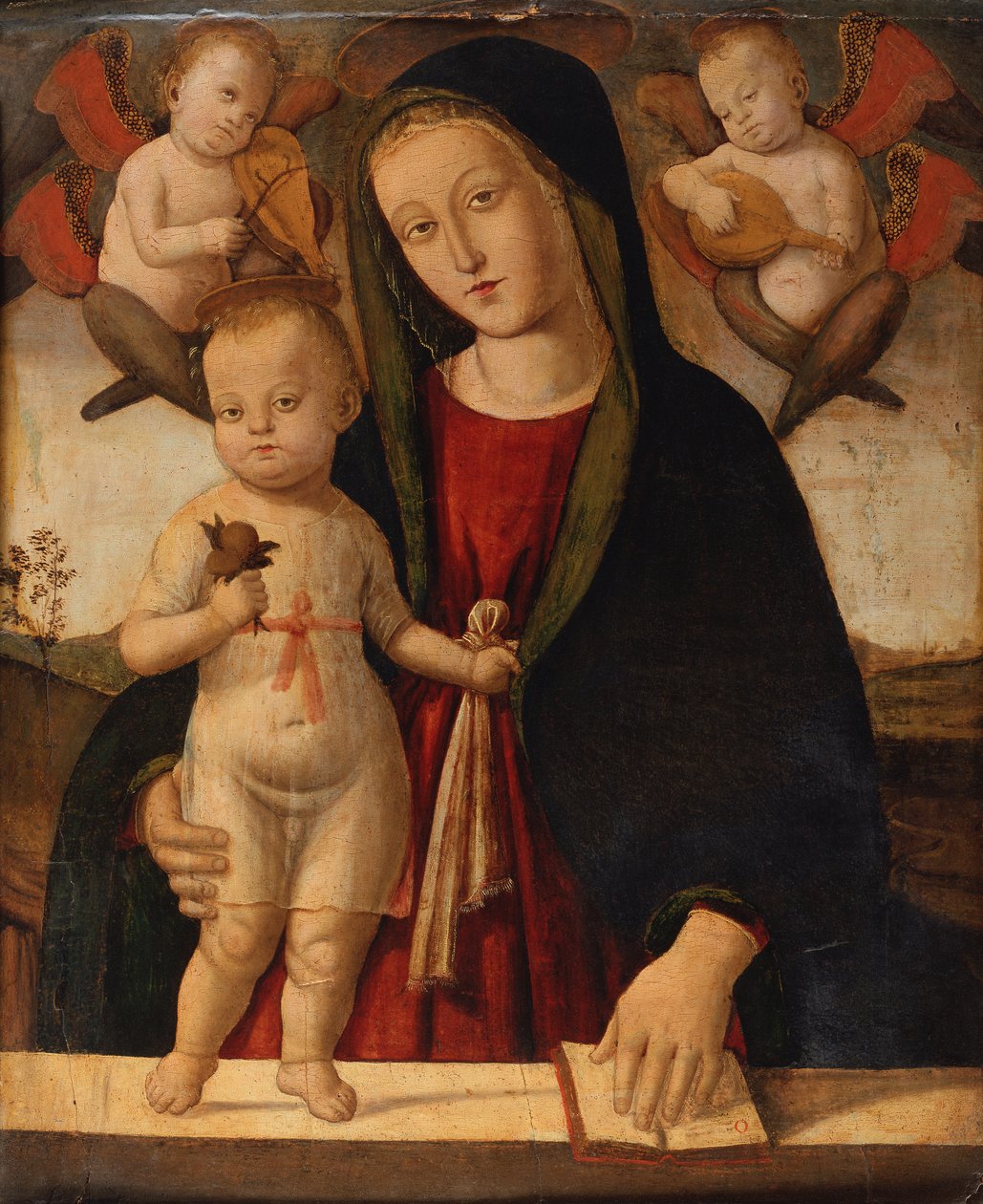 Madonna z Dzieciątkiem (olej na płótnie) autorstwa Bernardino Fungai