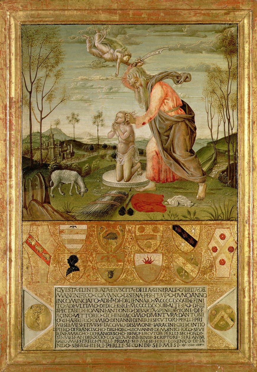 Ofiara Izaaka autorstwa Bernardino Fungai