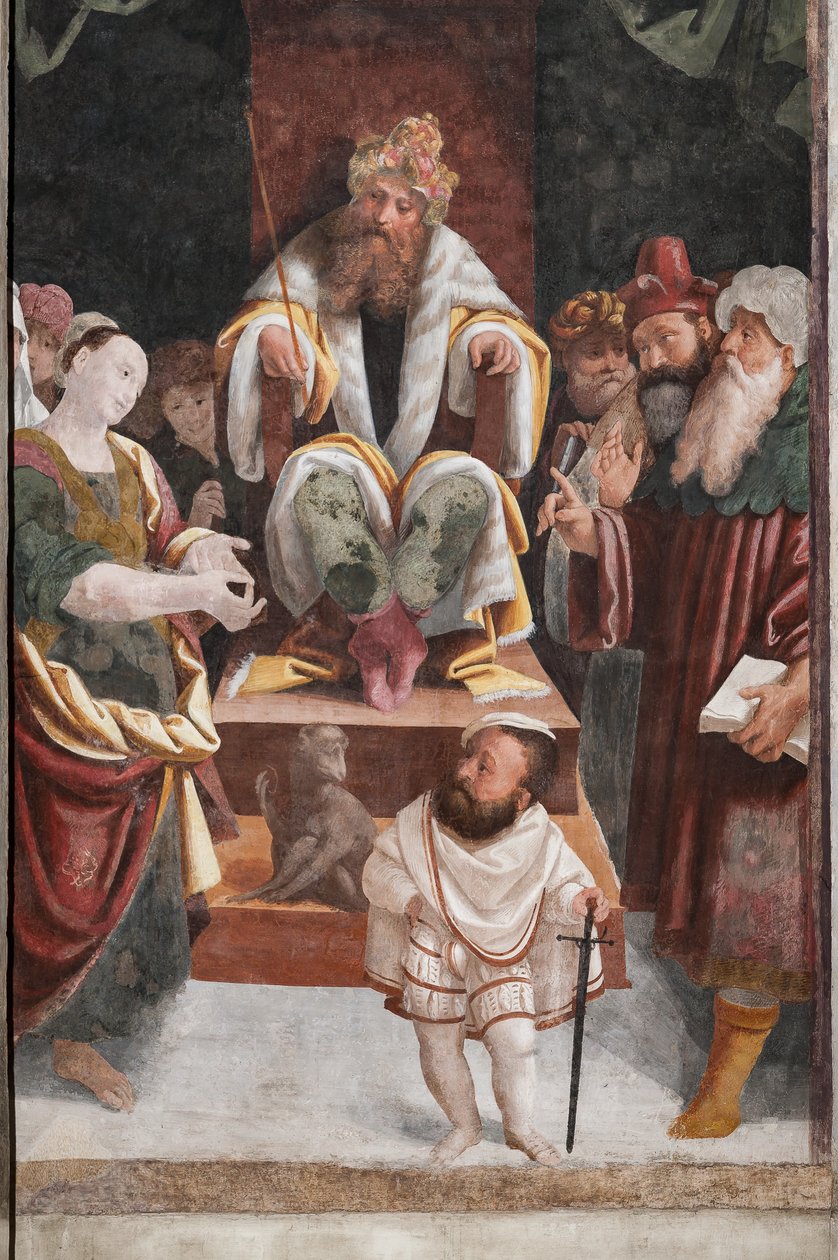 Fragment Męczeństwa św. Katarzyny (fresk) autorstwa Bernardino Lanino