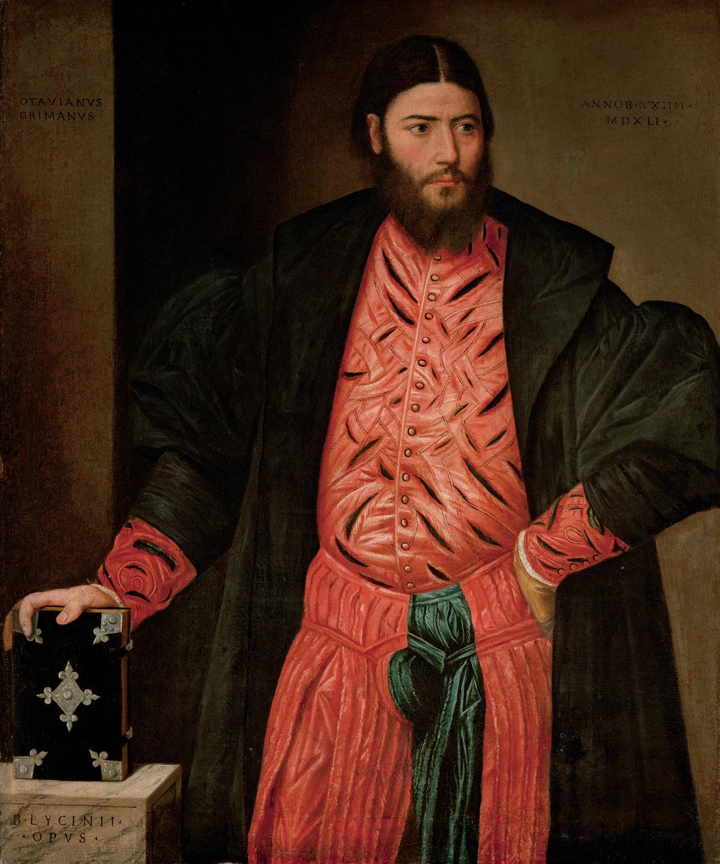 Portret Ottaviano Grimaniego, prokuratora San Marco autorstwa Bernardino Licinio