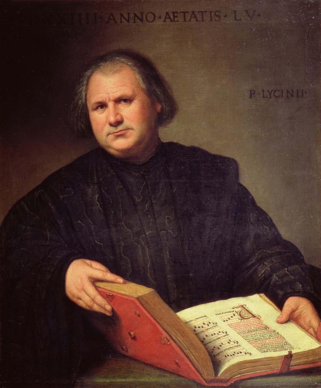 Portret mężczyzny z mszałem autorstwa Bernardino Licinio
