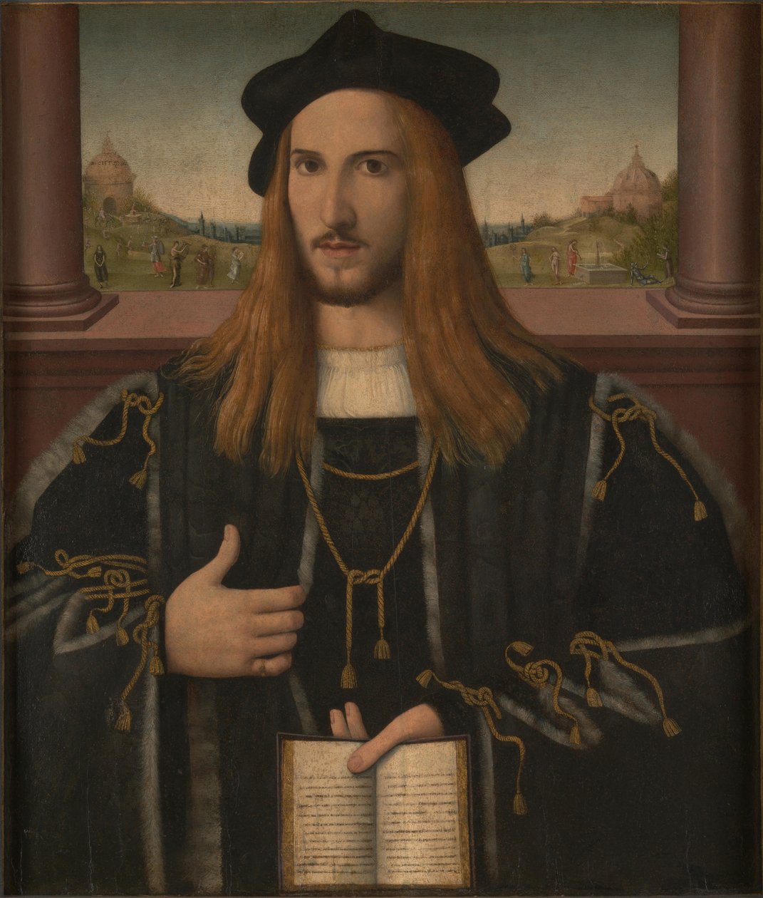 Portret Alberto Pio, 1512 autorstwa Bernardino Loschi
