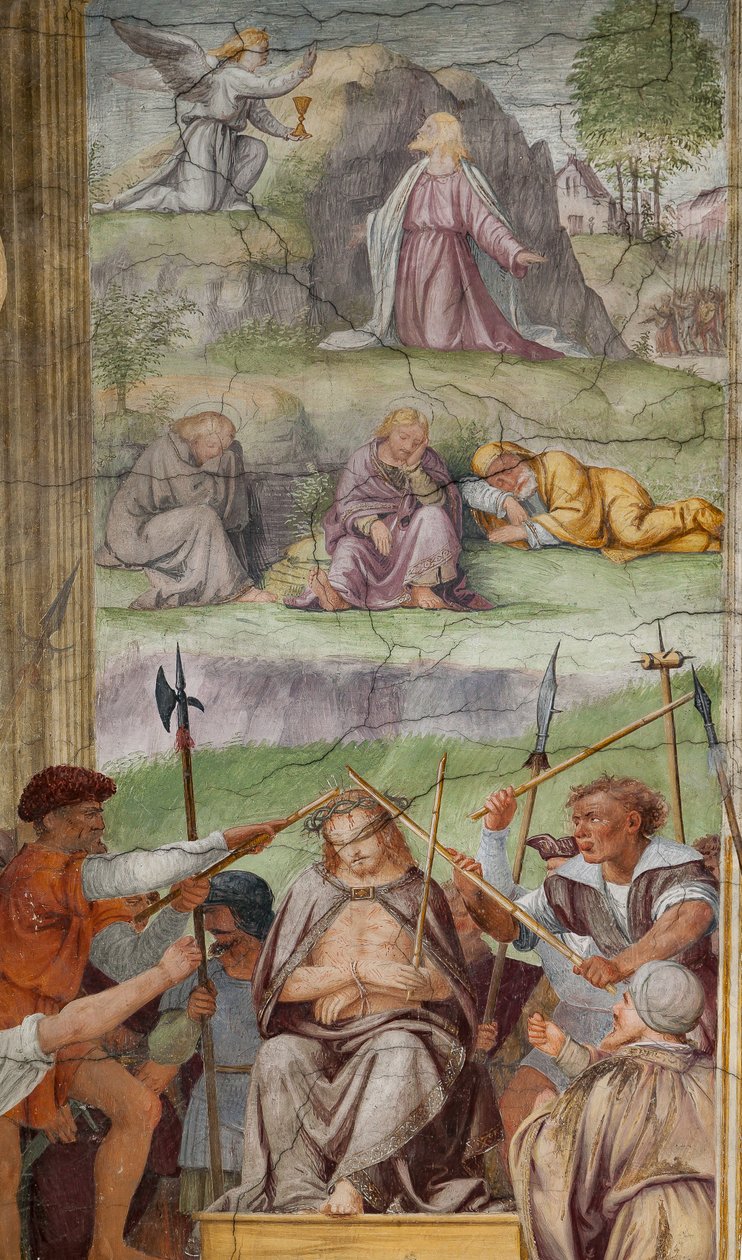 Szczegóły Męki i Ukrzyżowania Chrystusa autorstwa Bernardino Luini