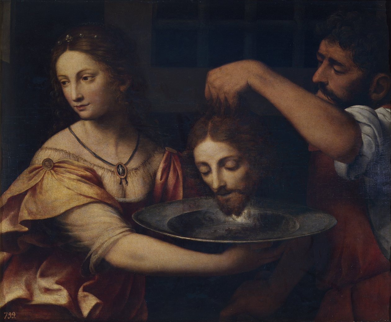 Salome przyjmuje głowę Jana Chrzciciela autorstwa Bernardino Luini