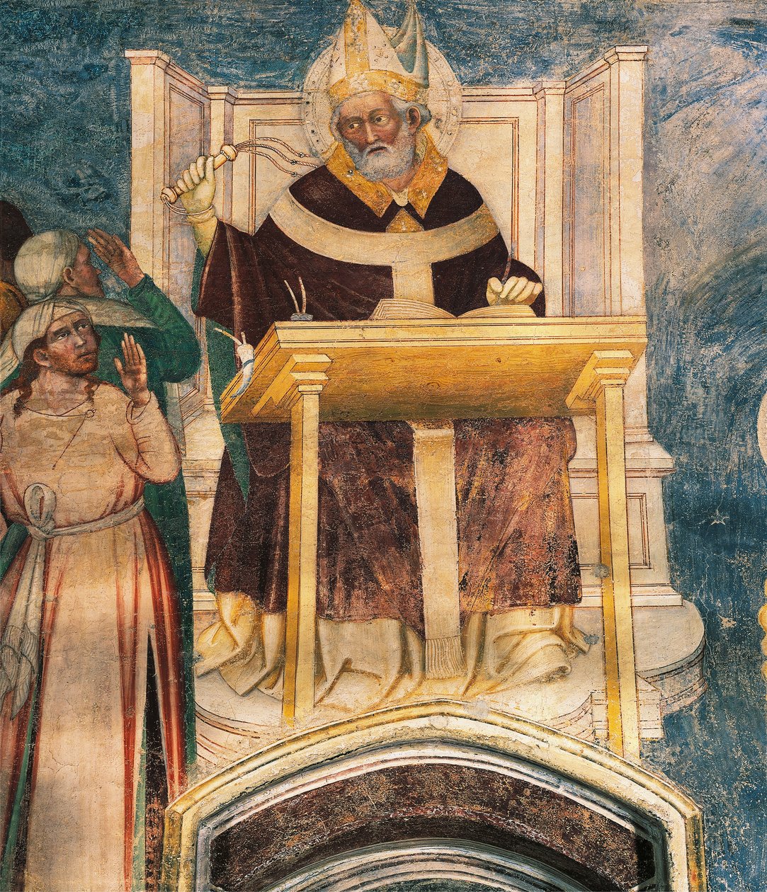 Św. Ambroży, Bernardino Luini (ok. 1480-1532) autorstwa Bernardino Luini