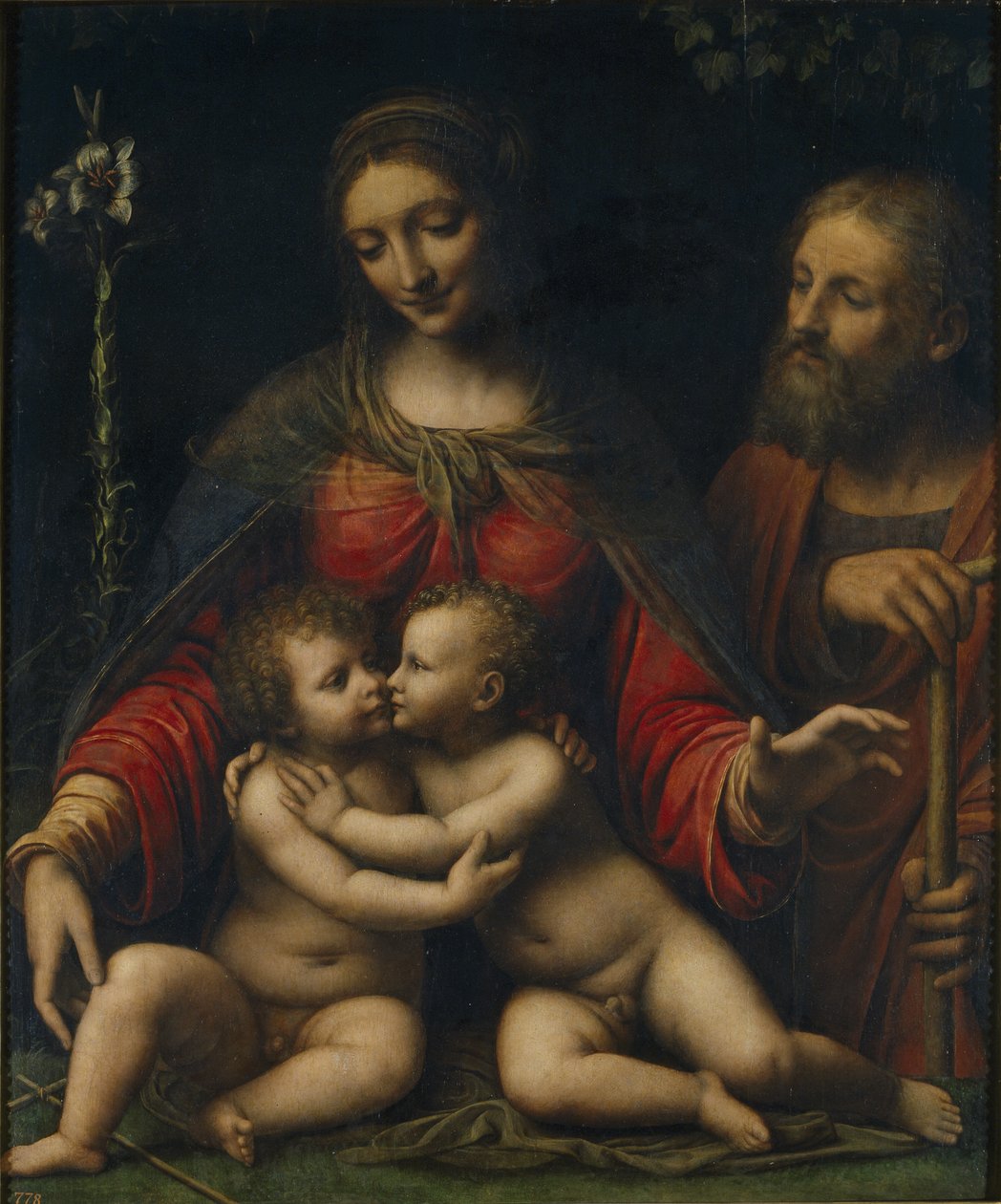 Święta Rodzina z Janem Chrzcicielem autorstwa Bernardino Luini