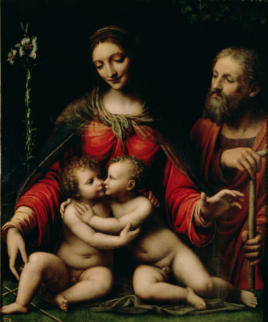 Święta Rodzina z Dzieciątkiem św. autorstwa Bernardino Luini