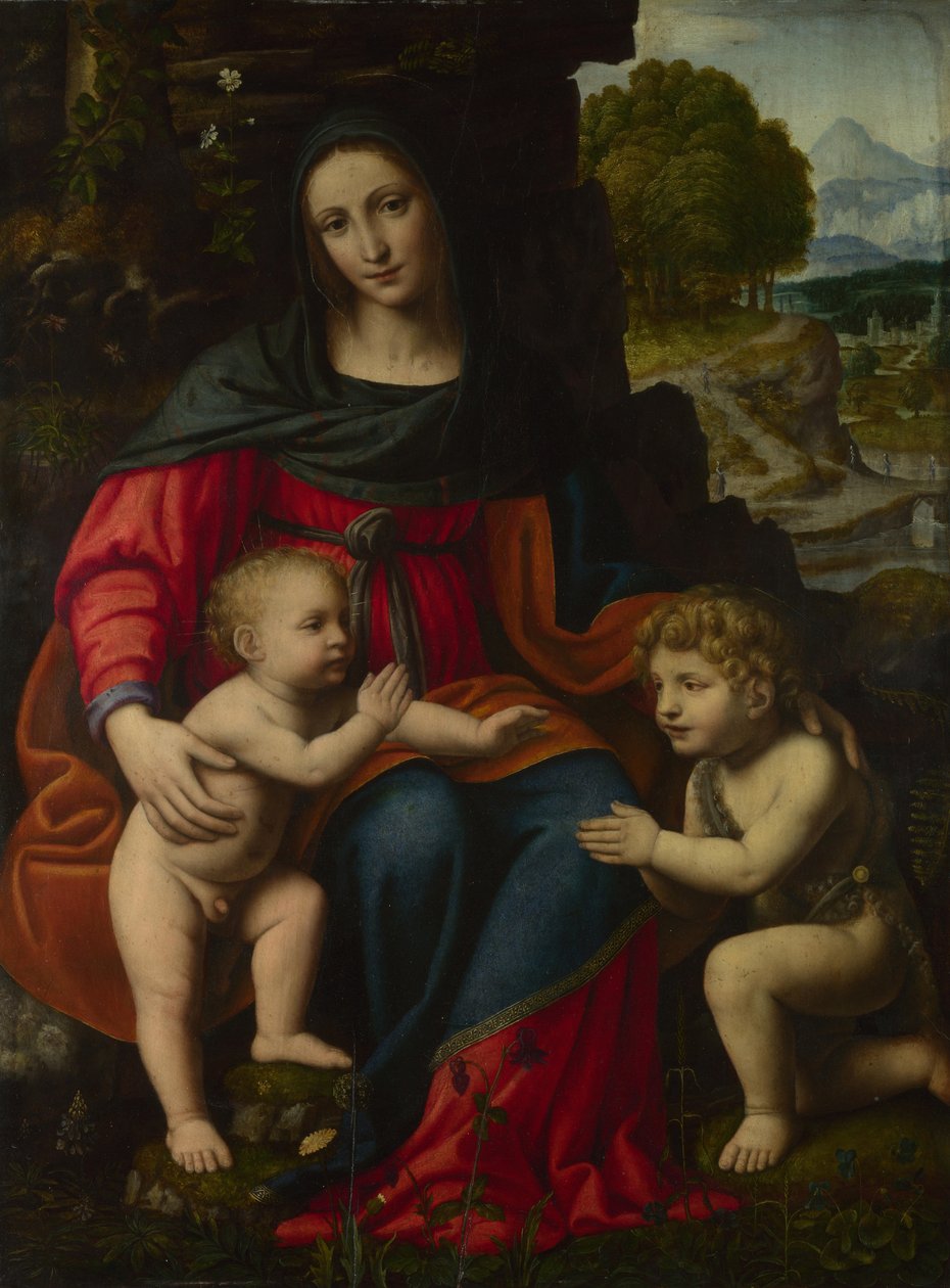 Dziewica z Dzieciątkiem ze św. Janem, 1510s. autorstwa Bernardino Luini