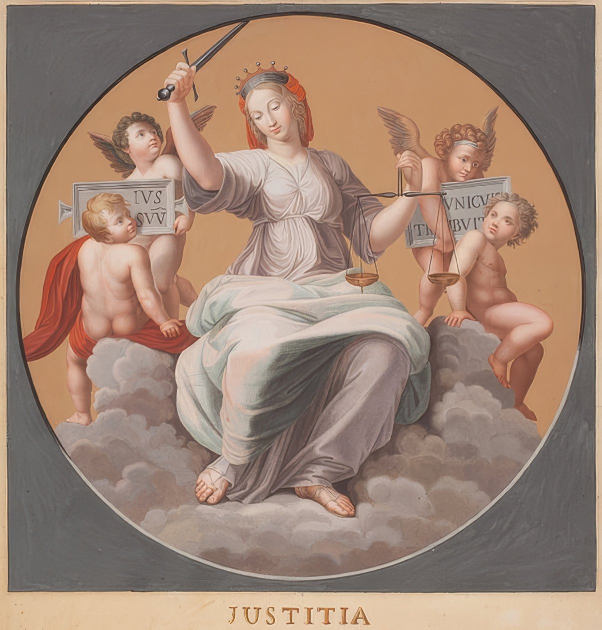 Justiz (Stanze della Segnatura) autorstwa Bernardino Nocchi