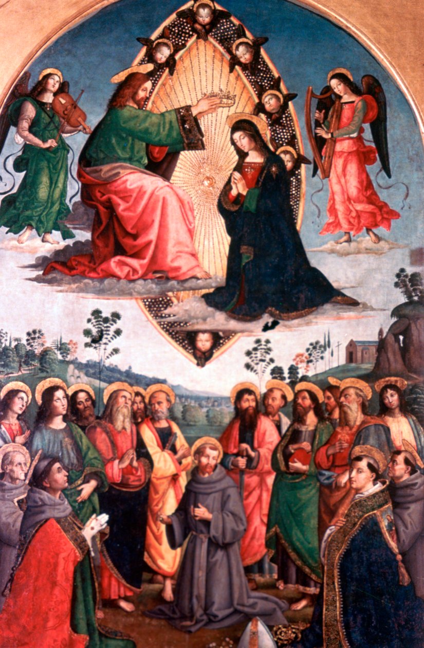 „Koronacja Dziewicy”, ok. 1503 autorstwa Bernardino Pinturicchio