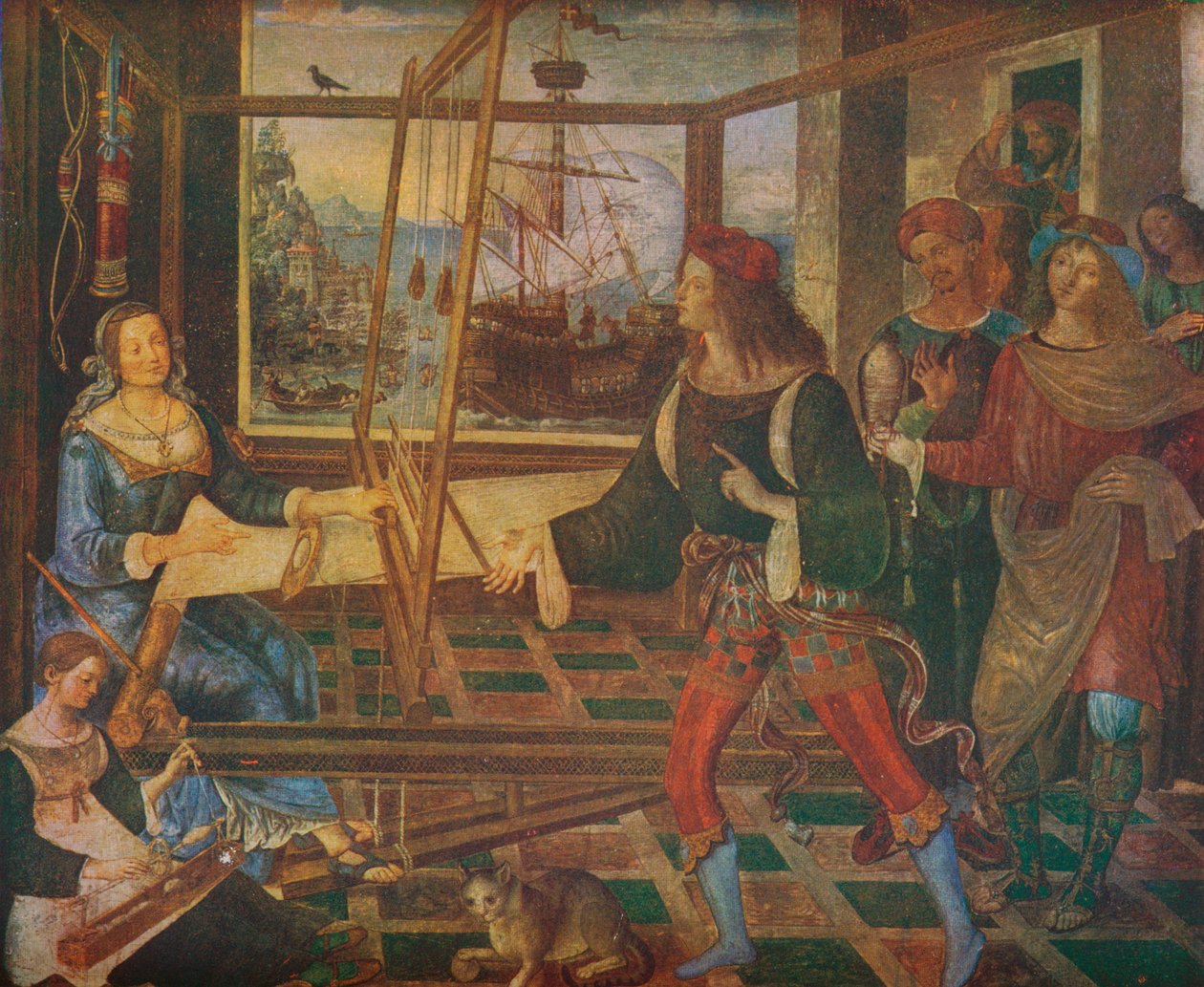 „Powrót Odyseusza”, c1508 autorstwa Bernardino Pinturicchio