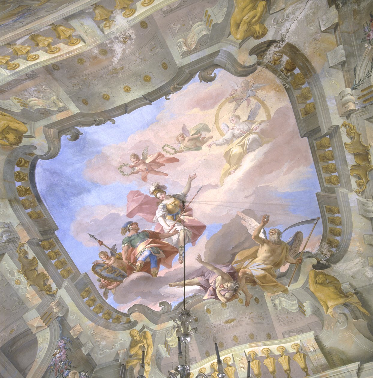 Alegoria czasu, ok. 1760 autorstwa Bernardino and Galliari Galliari