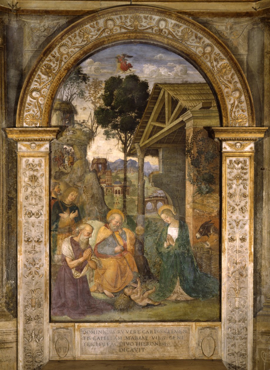 Adoracja Dziecka autorstwa Bernardino di Betto Pinturicchio