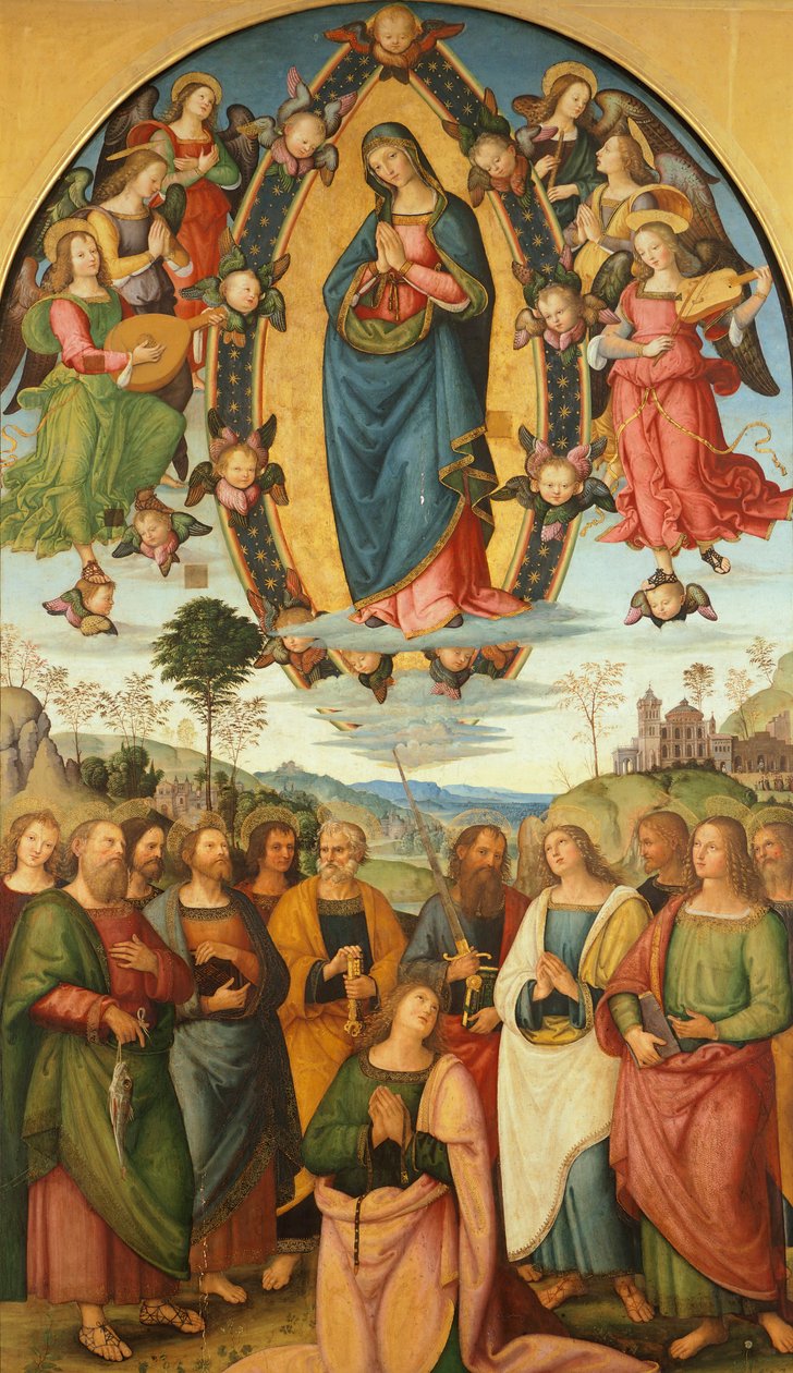 Wniebowzięcie Najświętszej Maryi Panny, Bernardino Pinturicchio (ok. 1452-1513), autorstwa Bernardino di Betto Pinturicchio
