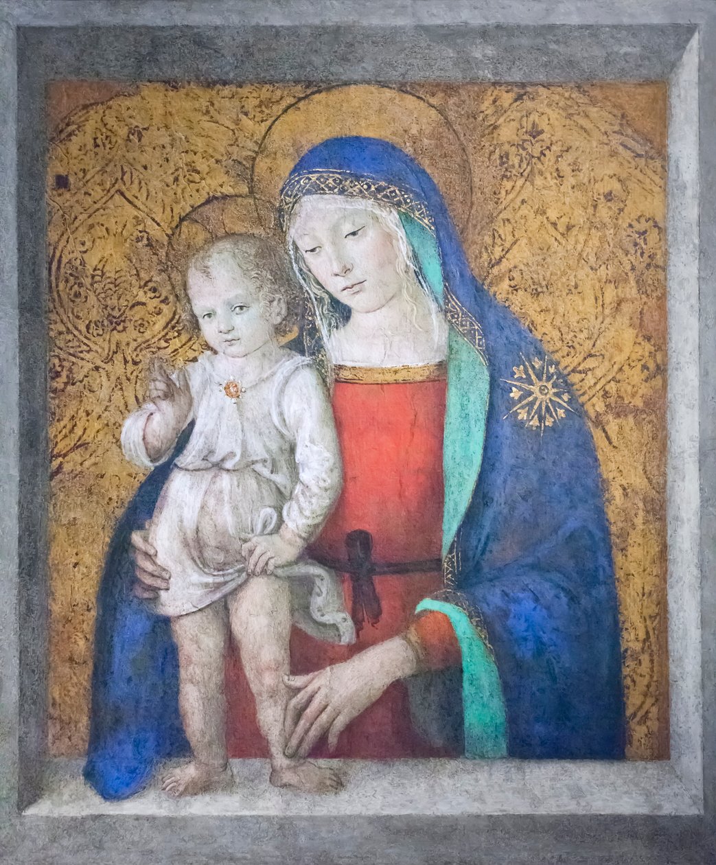 Madonna del Sill, ok. 1498 r. (olej na desce) autorstwa Bernardino di Betto Pinturicchio