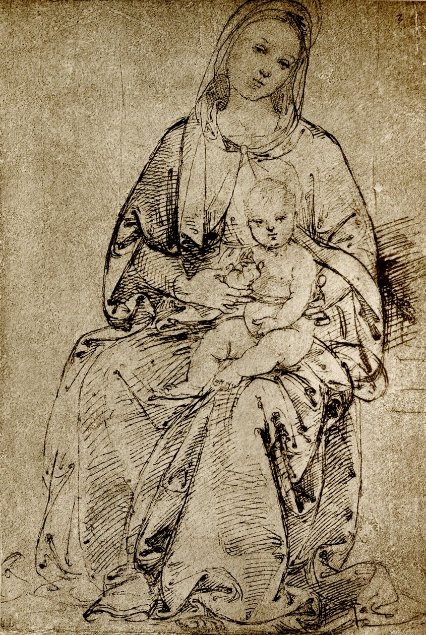 Madonna z Dzieciątkiem autorstwa Bernardino di Betto Pinturicchio