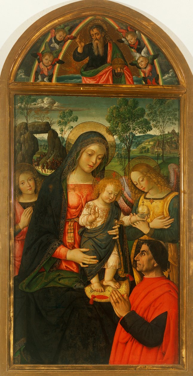Matka Boża Pokoju – Bernardino Pinturicchio (ok. 1452-1513), olej na panelu autorstwa Bernardino di Betto Pinturicchio