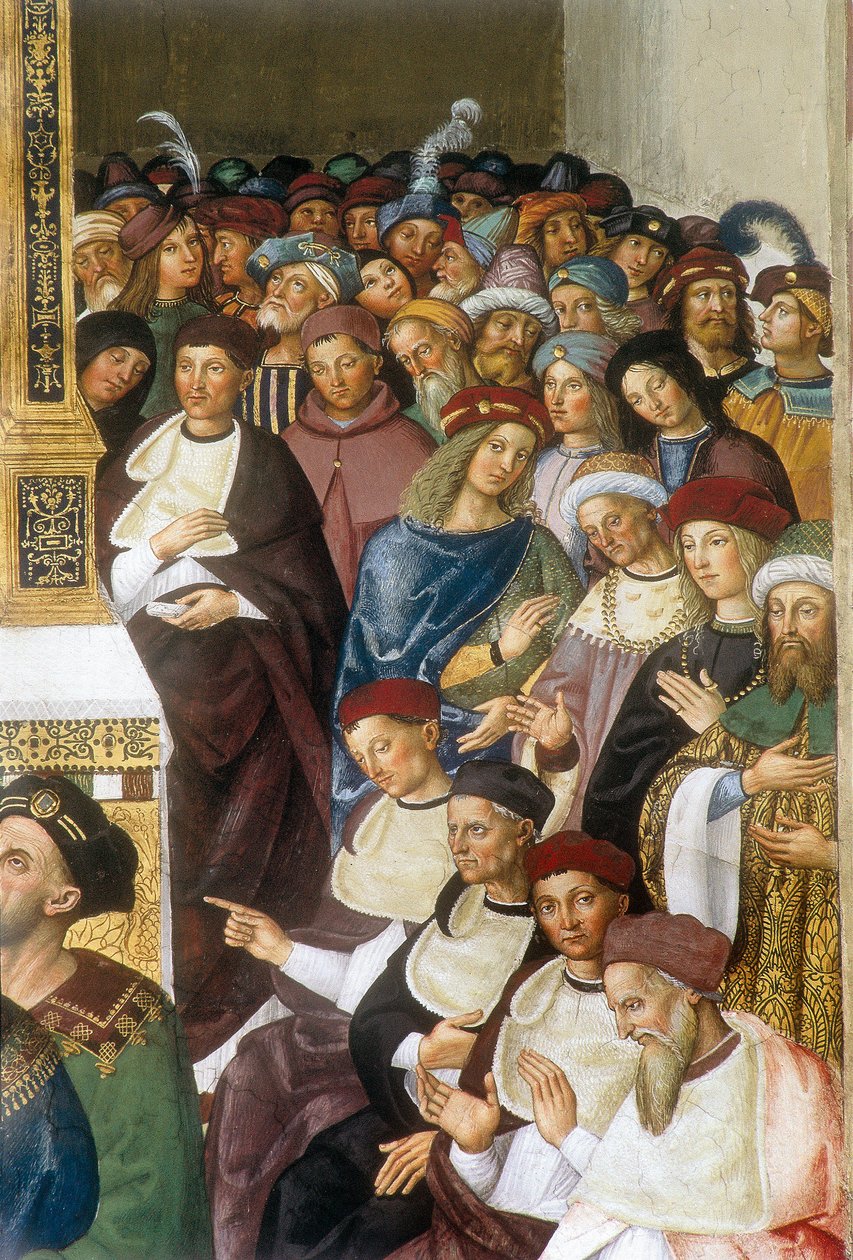 Vie du pape Pio (Pie) II (Enea Silvio Piccolomini autorstwa Bernardino di Betto Pinturicchio