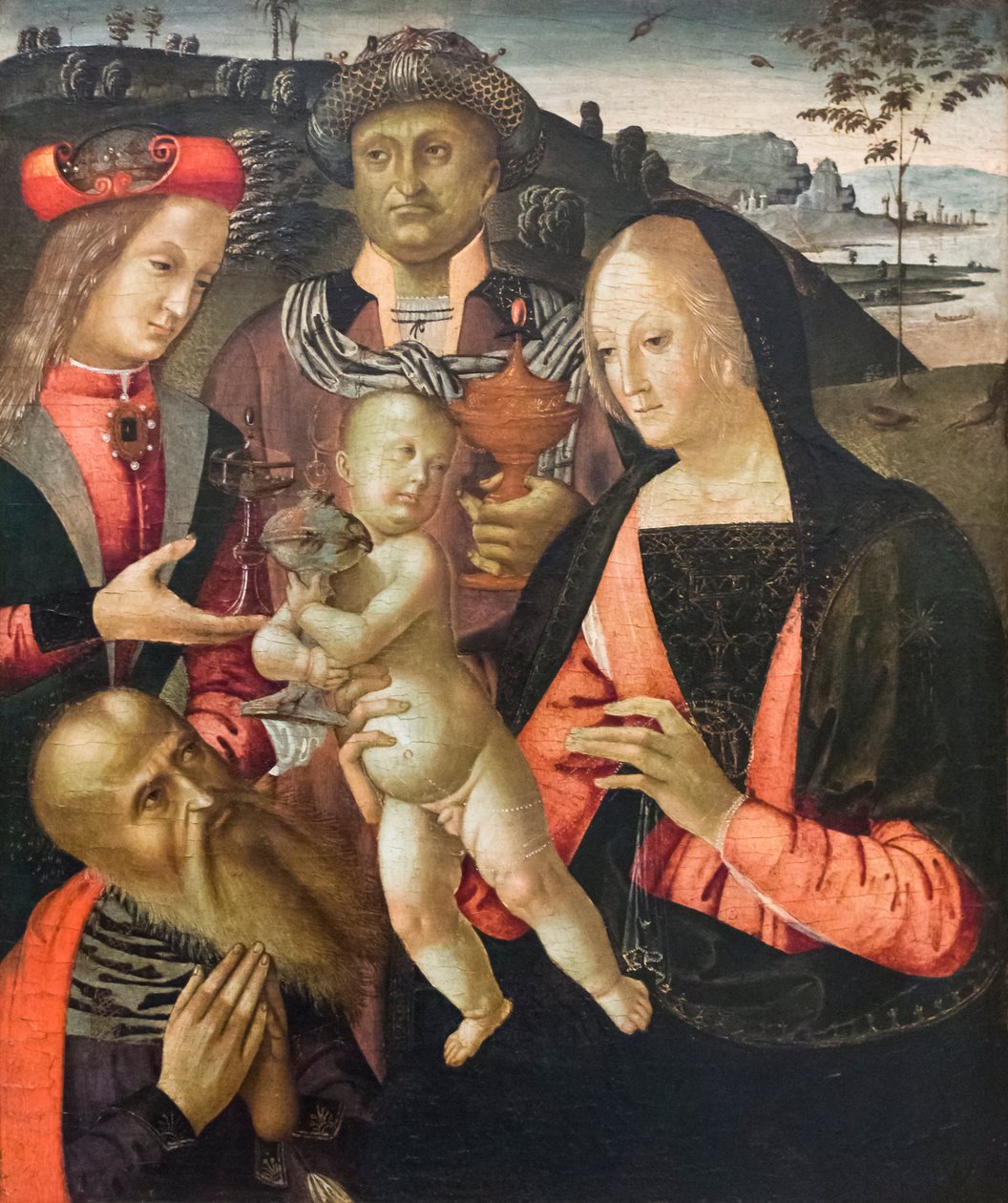 Pokłon Trzech Króli (tempera na desce) autorstwa Bernardino di Mariotto