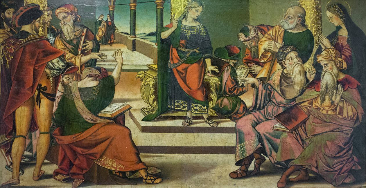 Chrystus wśród lekarzy autorstwa Bernardino di Mariotto