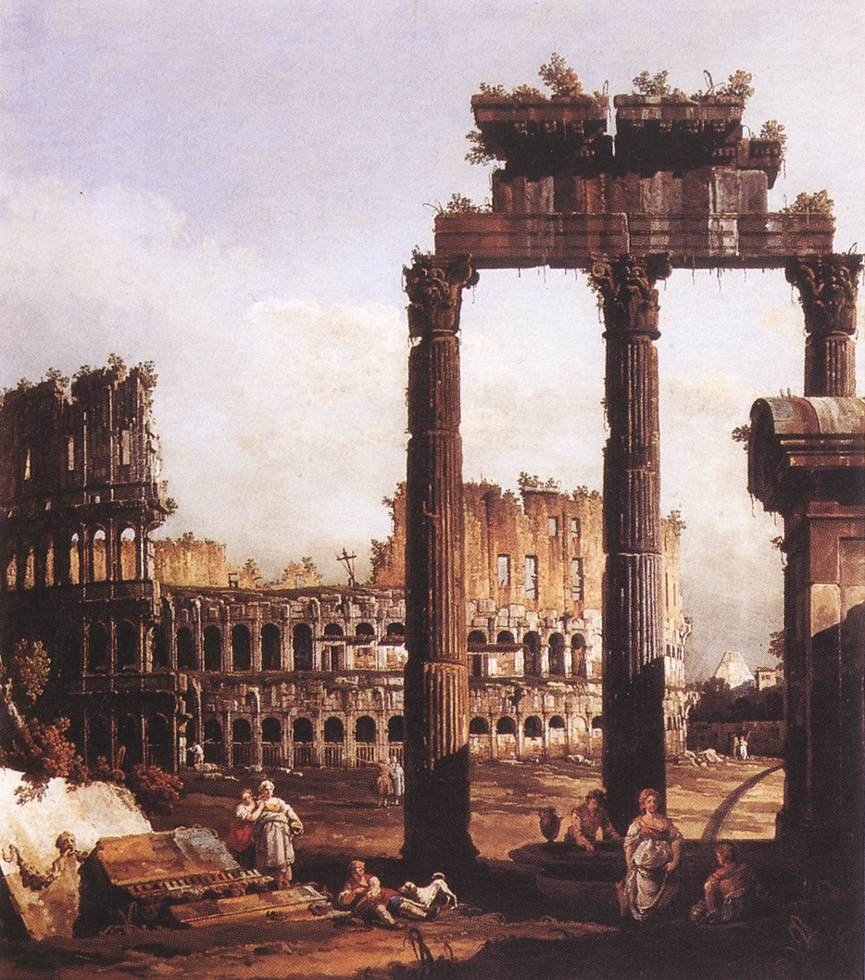 Capriccio z Koloseum autorstwa Bernardo Bellotto