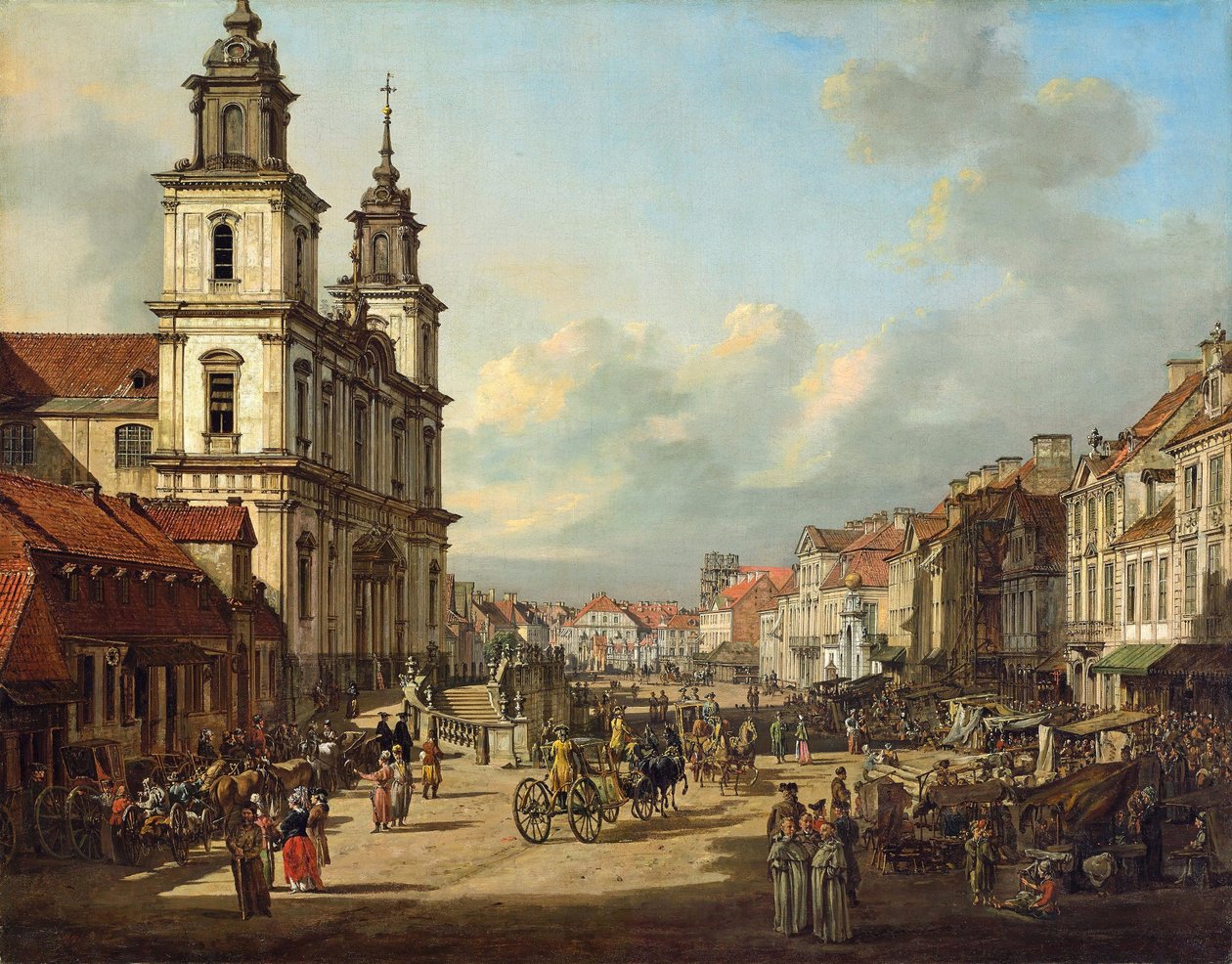 Kościół Świętego Krzyża w Warszawie autorstwa Bernardo Bellotto