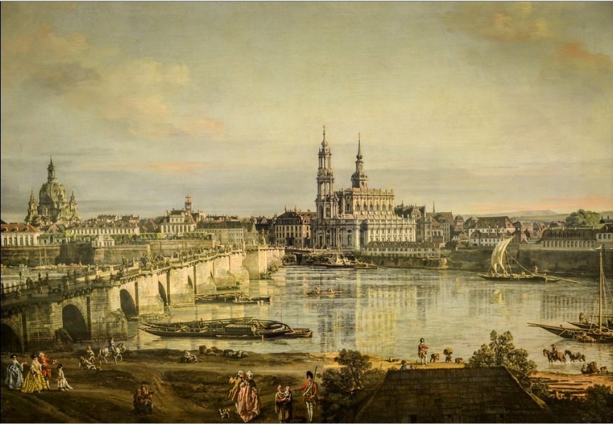 Stare miasto Drezna autorstwa Bernardo Bellotto