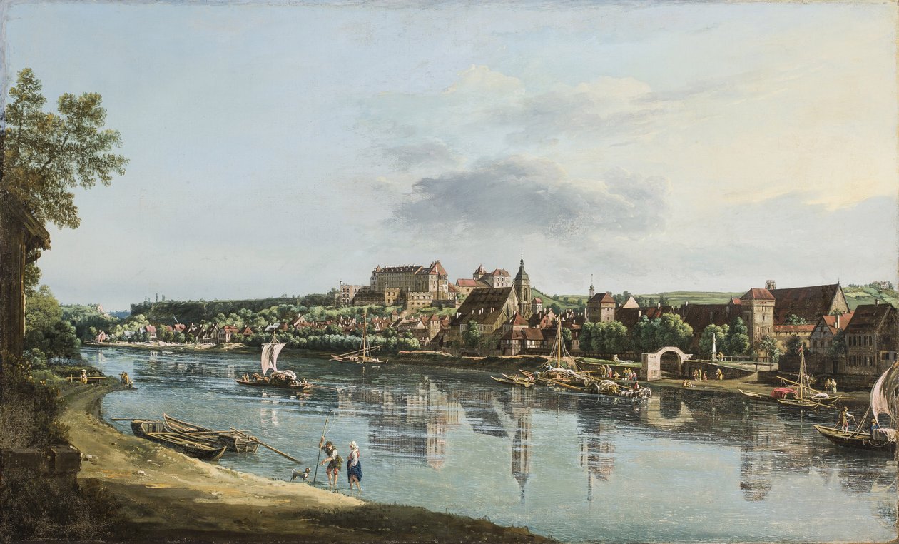Pirna nad Elbą, ok. 1756 autorstwa Bernardo Bellotto