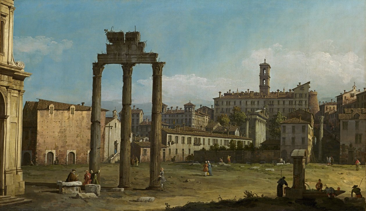 Ruiny Forum, Rzym autorstwa Bernardo Bellotto