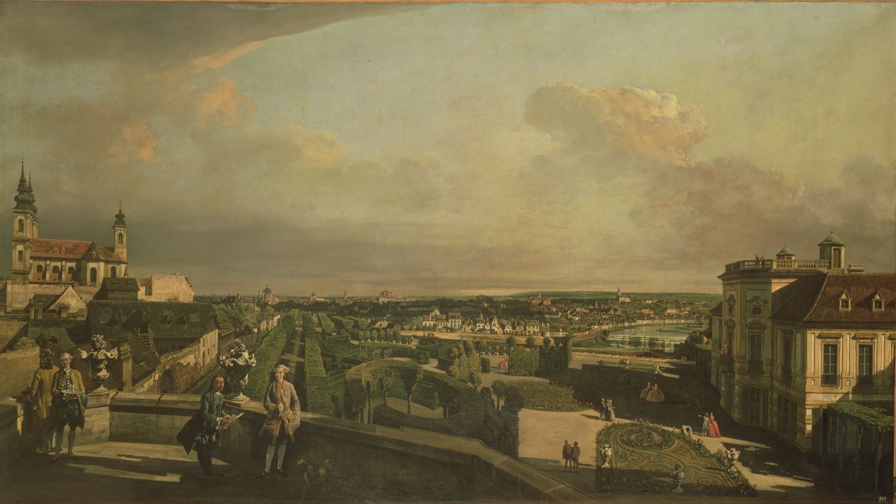 Pałac i ogród Kaunitzów, Wiedeń, 175960 autorstwa Bernardo Bellotto