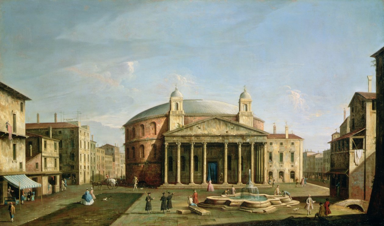 Panteon w Rzymie autorstwa Bernardo Bellotto